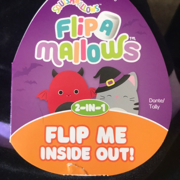 Squishmallows Other - Dante bat/Tally cat Halloween Flip-A-Mallow squishmallows